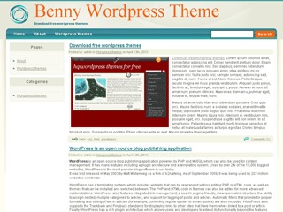 Benny WordPress theme Benny WordPress theme