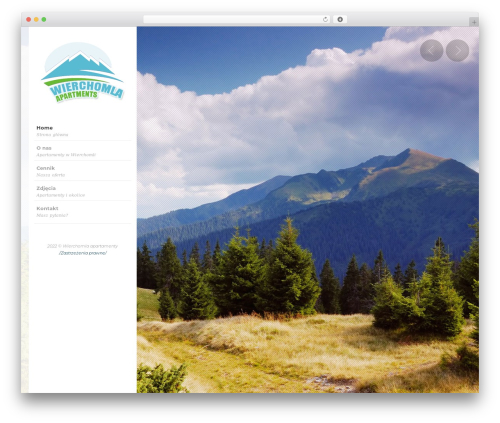 Incidental WordPress theme - wierchomla-apartamenty.com