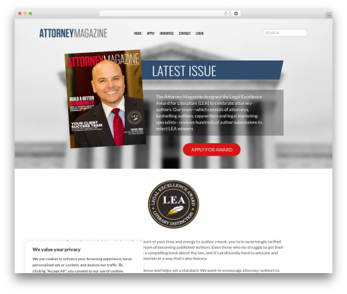OnePixel - Basic WordPress magazine theme - theattorneymagazine.com
