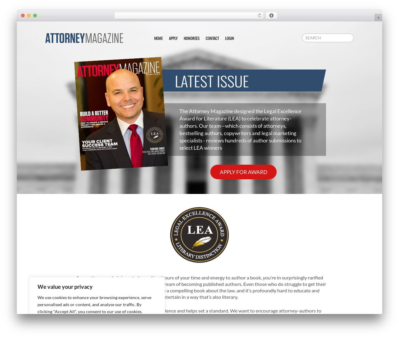 OnePixel - Basic WordPress magazine theme - theattorneymagazine.com