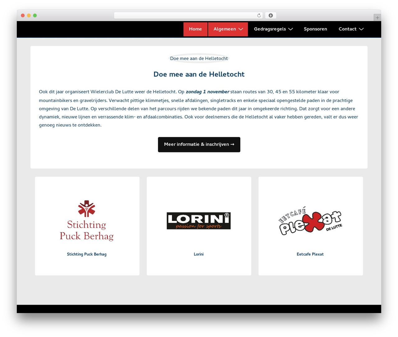 Responsive WordPress theme - wielerclubdelutte.nl Responsive WordPress theme - wielerclubdelutte.nl