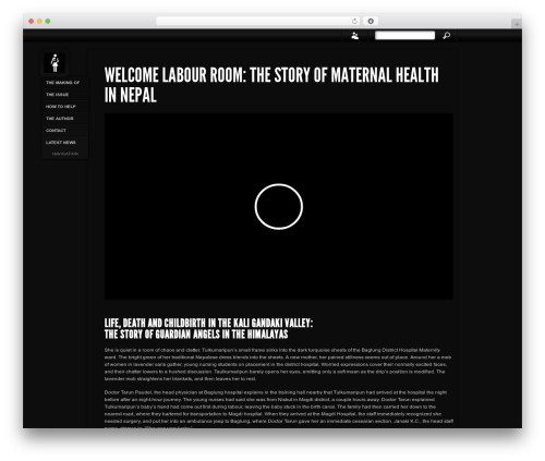 Sideways theme WordPress - welcomelabourroom.com