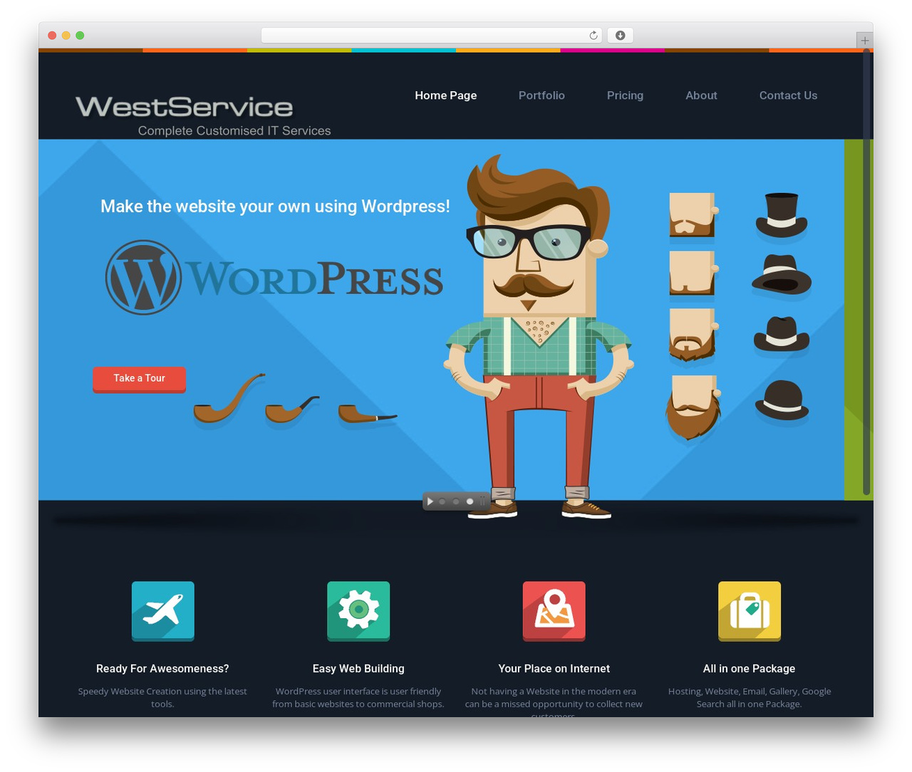 Simplicity WP theme - west-service.co.uk