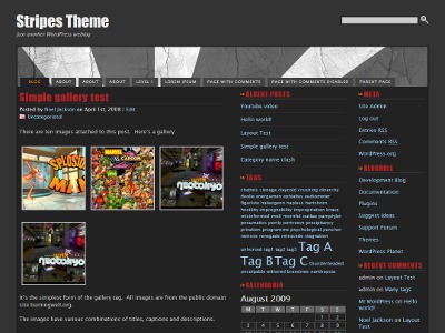 Theme WordPress Stripes theme