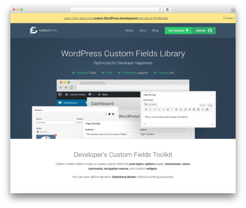 Theme WordPress Carbon Fields - carbonfields.net