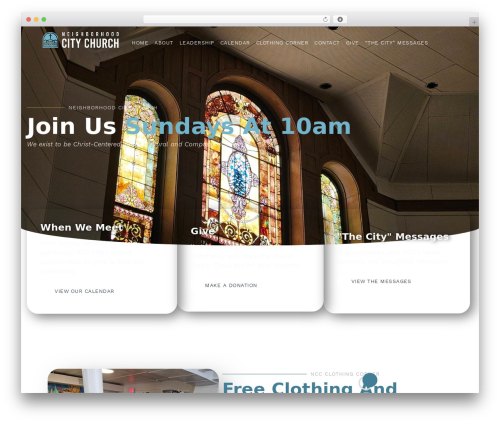 Charitable pro WordPress plugin - citychurchlax.com
