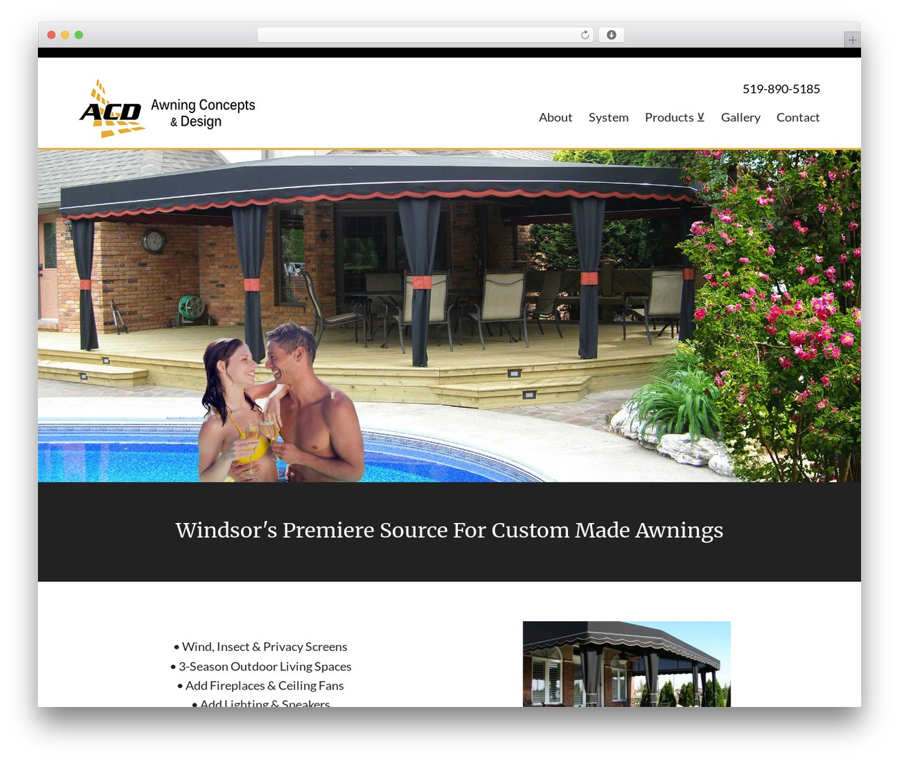 Theme WordPress Genesis - awningconcepts.ca