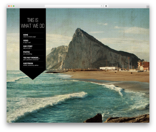 WordPress theme KingSize - whatdidwedo.com