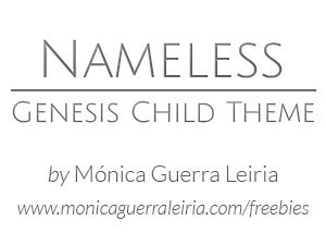 WordPress theme Nameless
