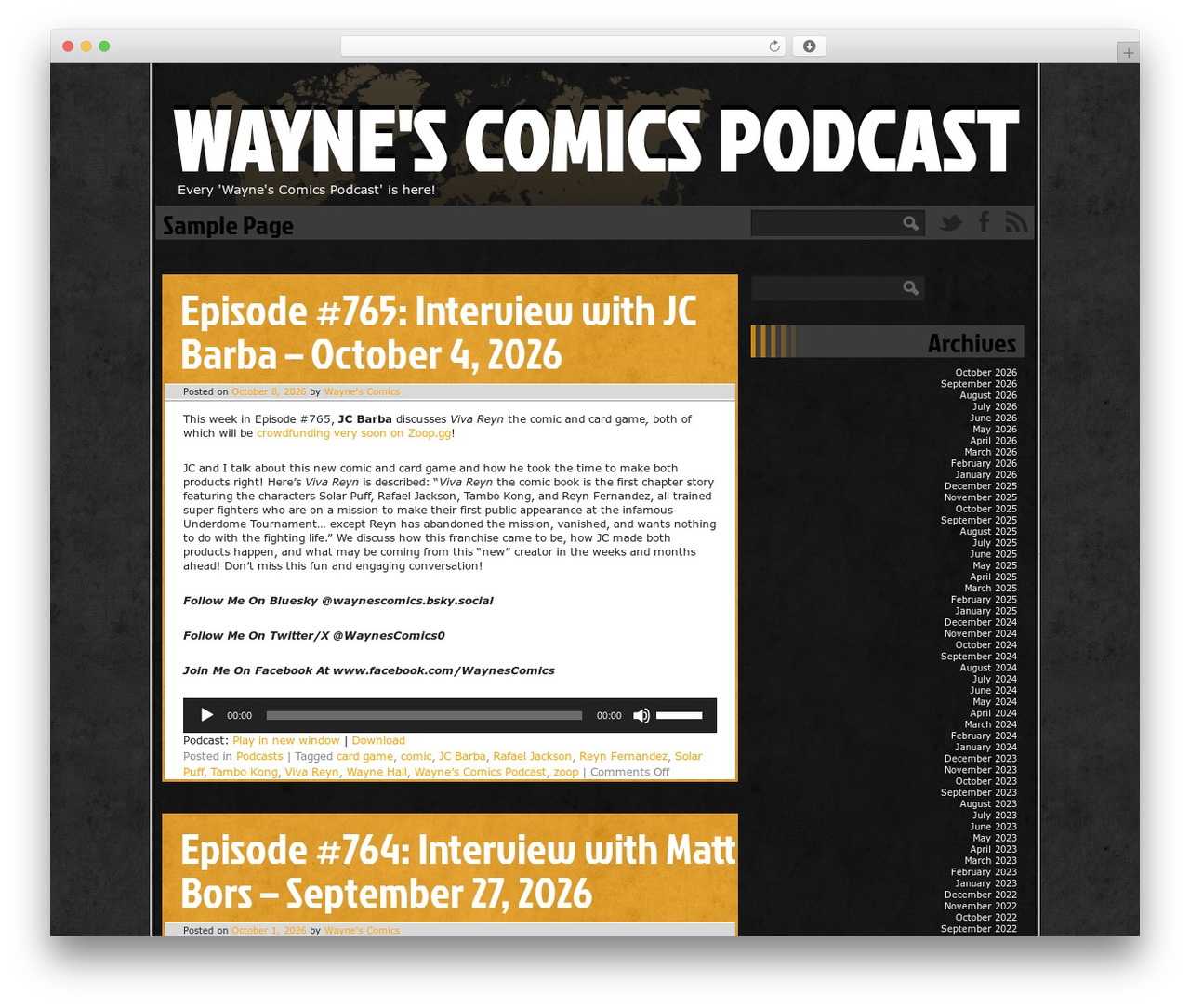 WordPress theme Ping - waynescomicspodcast.com WordPress theme Ping - waynescomicspodcast.com