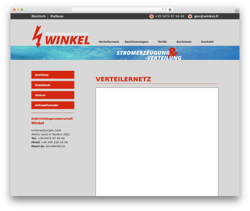 WordPress website theme winkel.it Theme - winkel.it