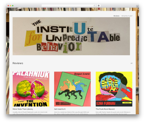 Workality Plus WordPress portfolio theme - instituteforunpredictablebehavior.com
