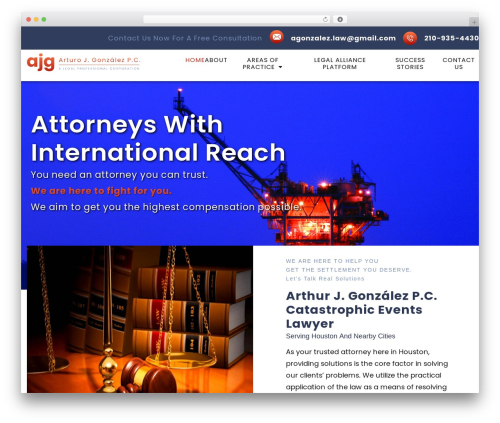 WP Default WordPress theme - ajg-law.com