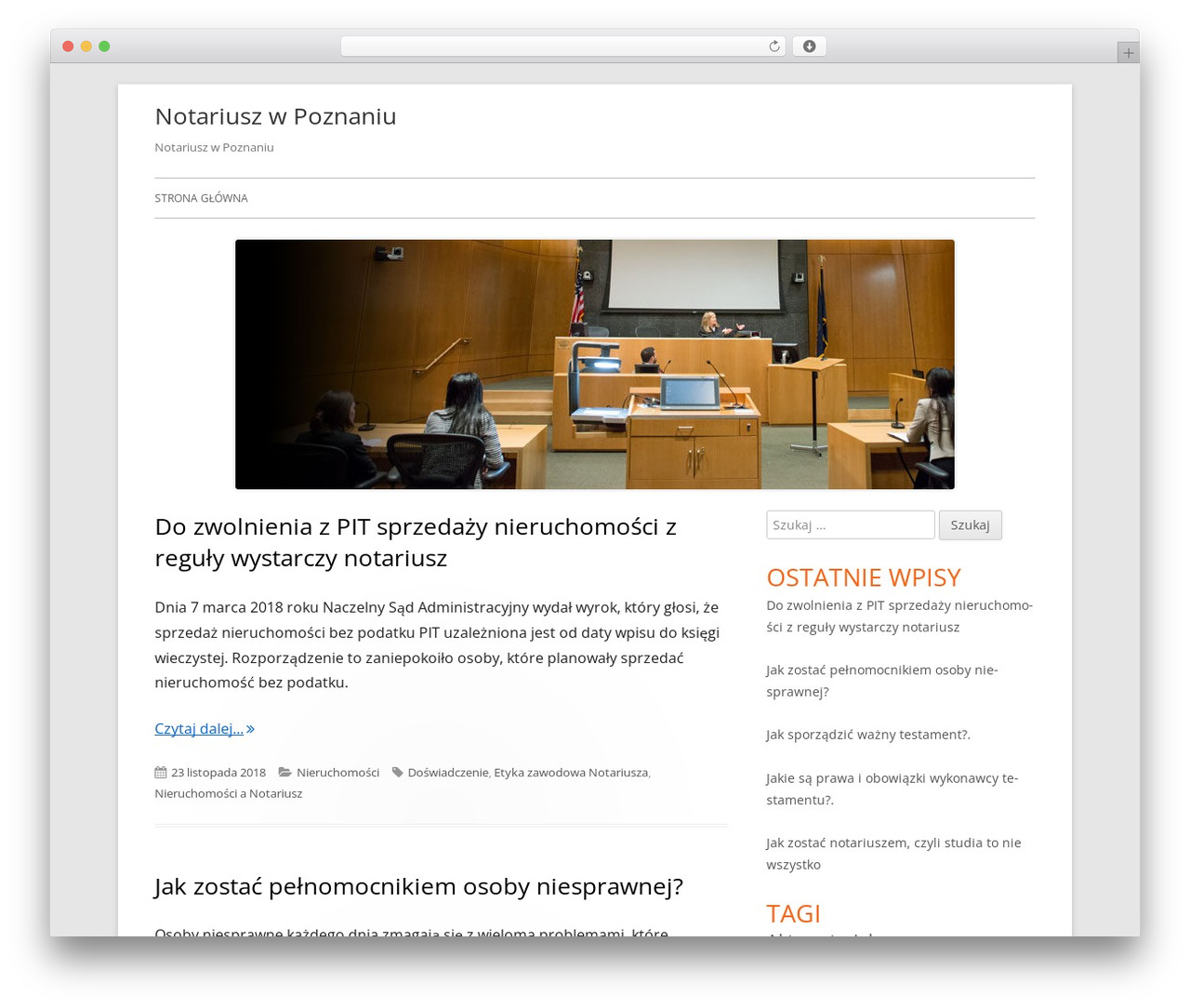 WP theme Tiny Framework - notariusz-w-poznaniu.pl