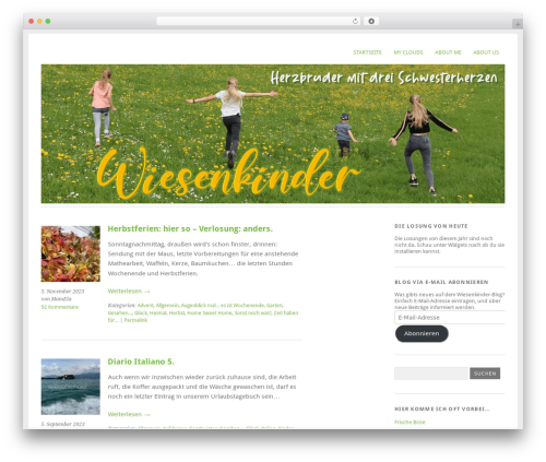 Yoko WordPress theme - wiesenkinder.de