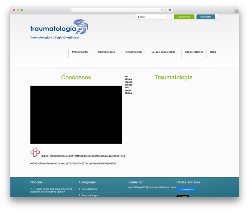 DynamiX WordPress theme - traumarehabilitacion.com