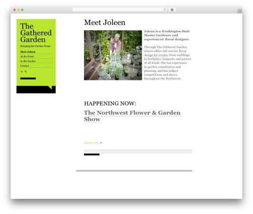 Esquire landscaping WordPress theme - thegatheredgarden.com