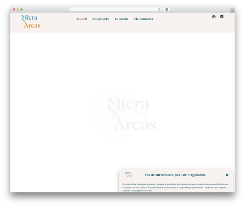 Hello Elementor WordPress theme - micra-arcas.com