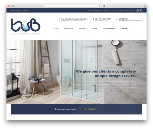 Mega Project WordPress theme - totallyuniquebathrooms.com