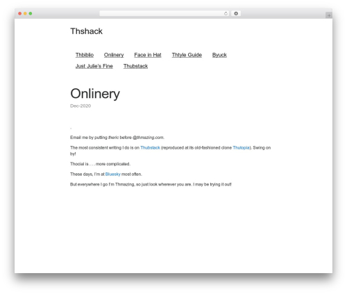 PlainText theme WordPress - thmazing.com