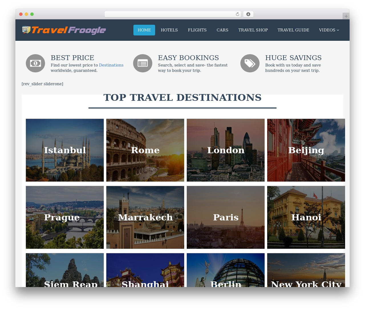 Theme WordPress Flat Theme - travelfroogle.com