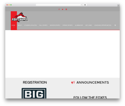 WordPress theme Bigslam Child - fcasdathletics.org