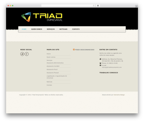 WordPress theme Blessing - triadempresarial.com