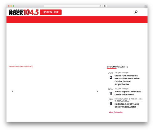 Events customize changes WordPress plugin - classicrock1045.fm