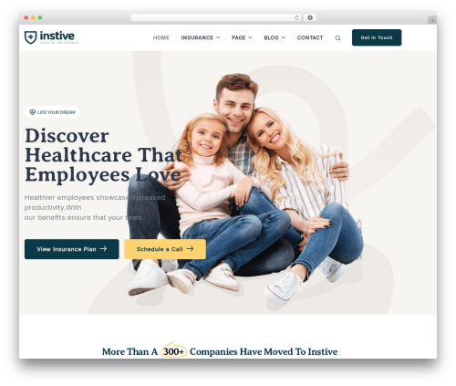 Timetics WordPress plugin - demo-themewinter.com/instive/health-insurance