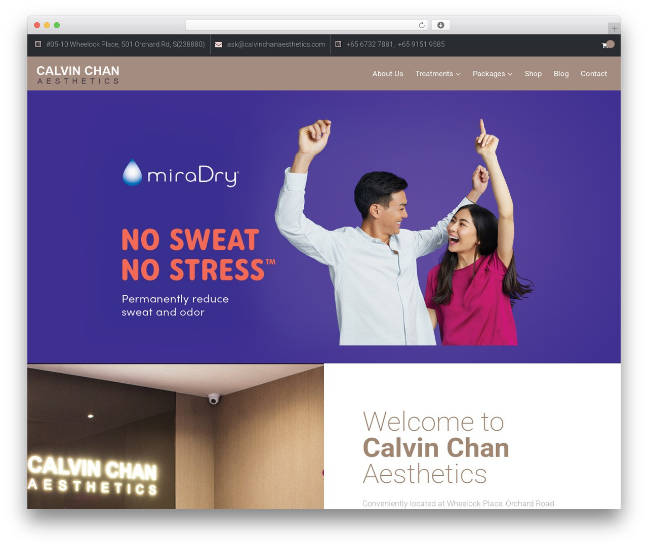 MagicLab theme WordPress - calvinchanaesthetics.com