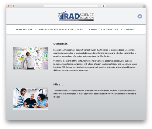 RADScience WordPress theme - radssolution.com