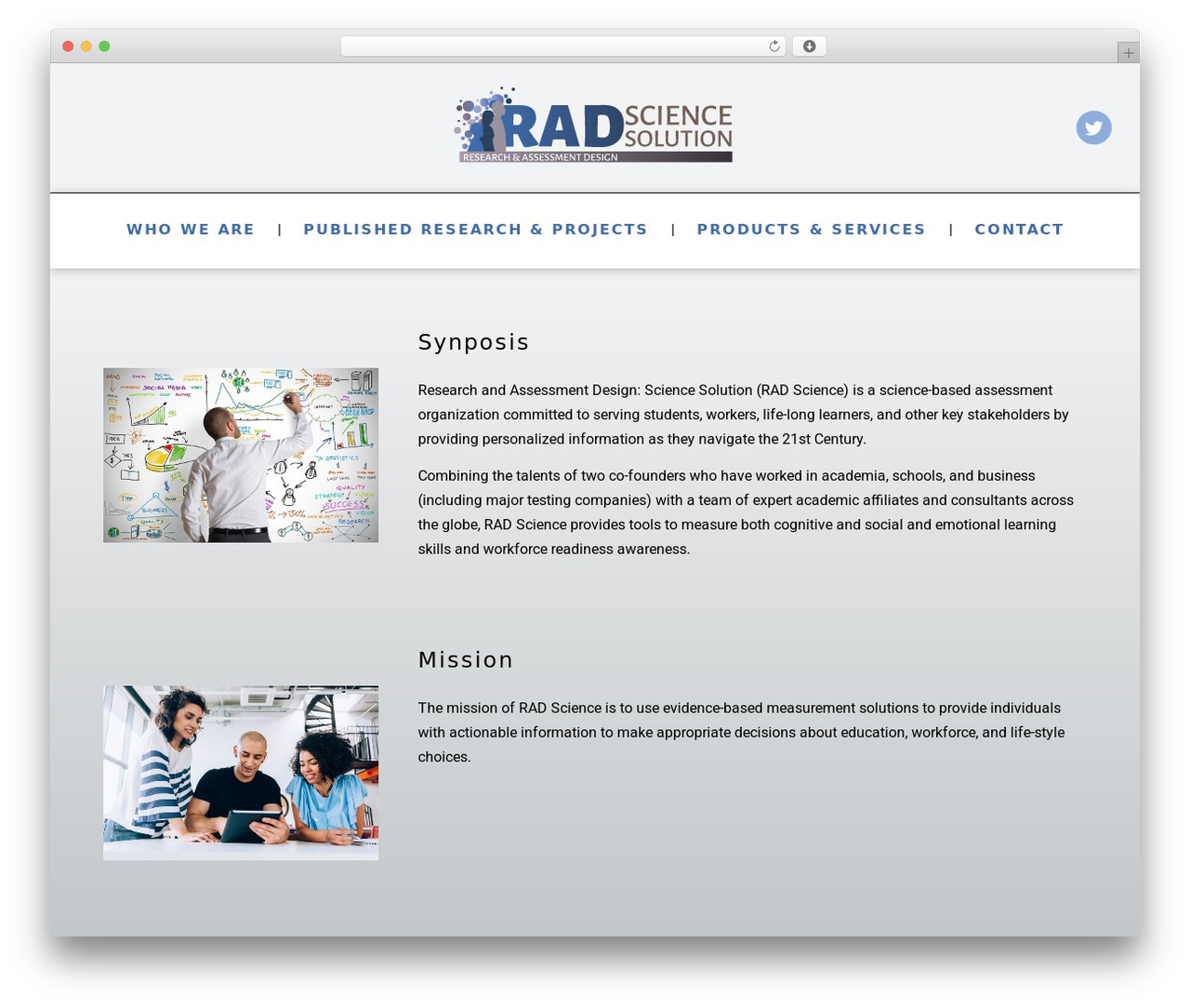 RADScience WordPress theme - radssolution.com