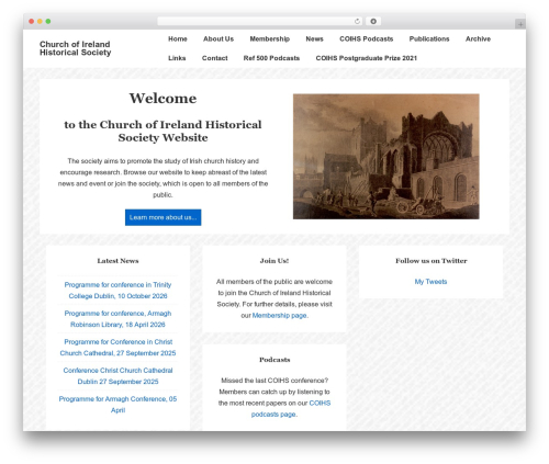 Donations block WordPress plugin - churchofirelandhist.org