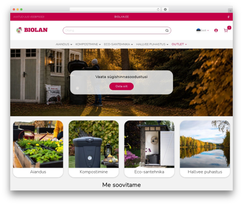 Theme WordPress bGH Theme - biolanshop.ee