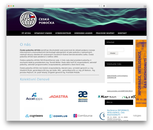 WordPress theme AFCEA - afcea.cz