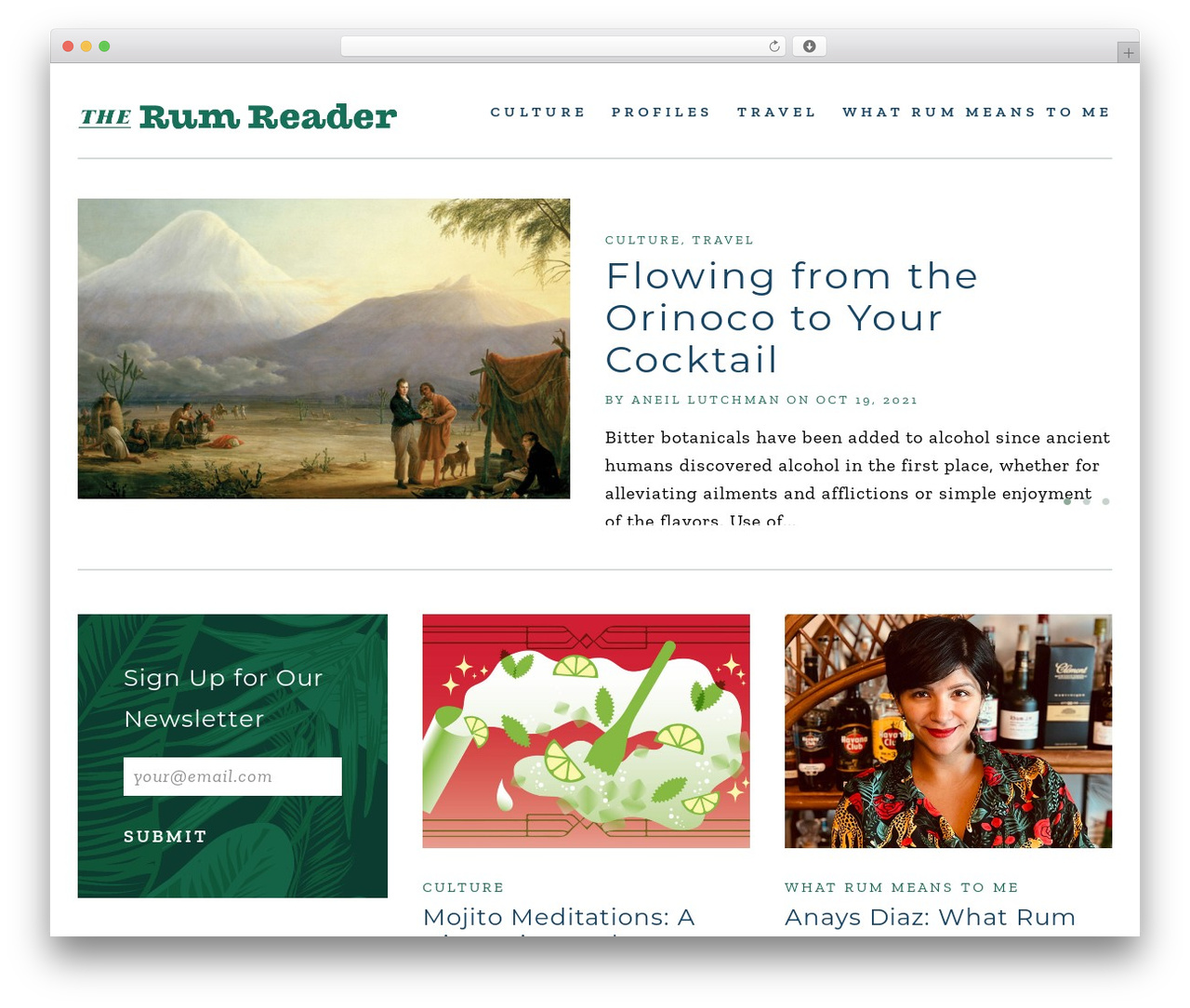 WordPress theme Genesis - rumreader.com