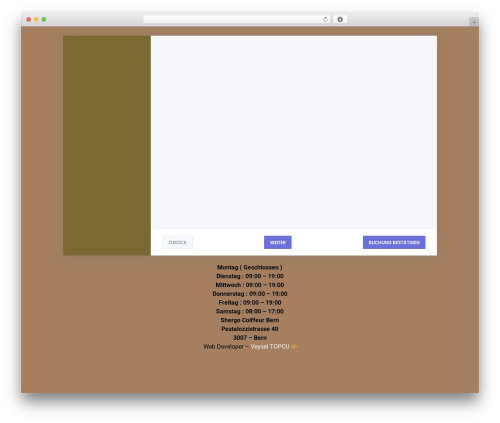 Booknetic WordPress plugin - shergo-couiffeur.ch