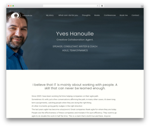 Bootstrap Basic4 WordPress page theme - hanoulle.be