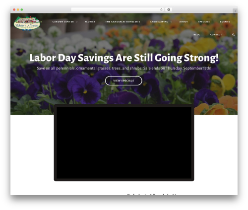 Flora WordPress theme - rohslers.com