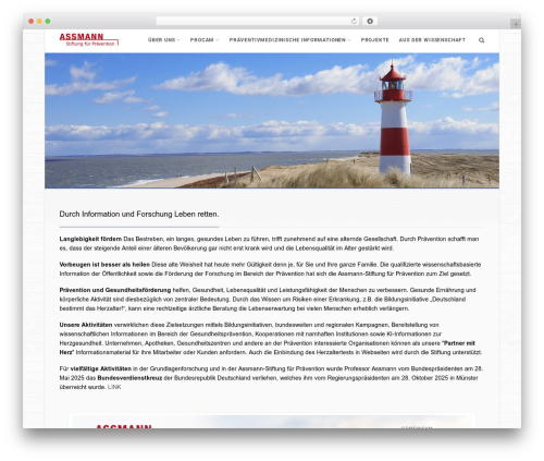 GAEA WordPress theme design - assmann-stiftung.de