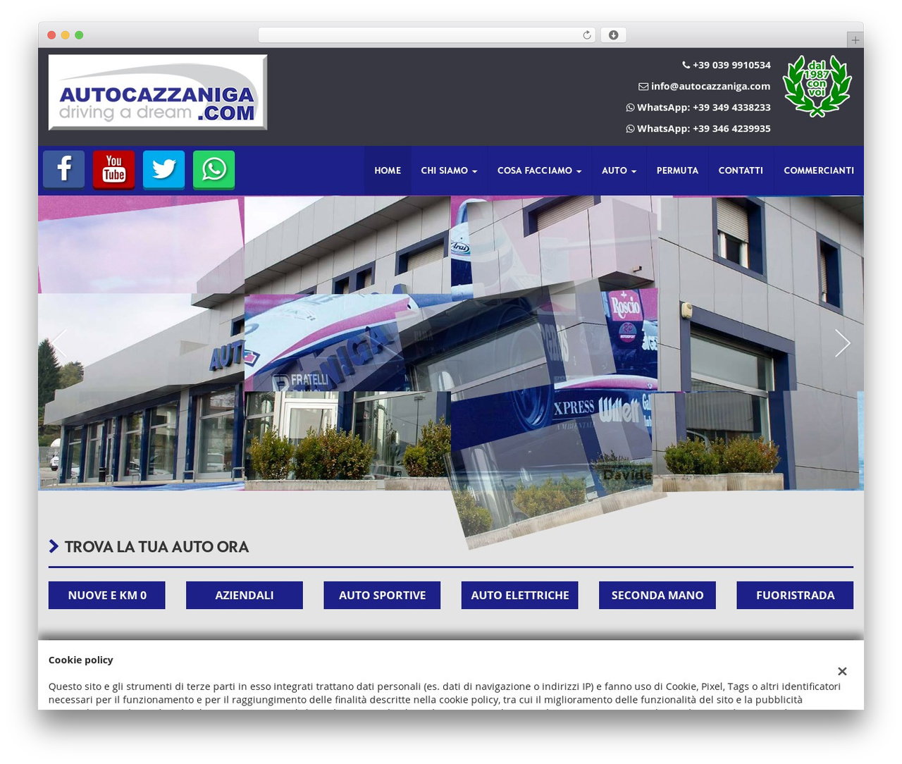 GestionaleAuto.com WordPress theme - autocazzaniga.com