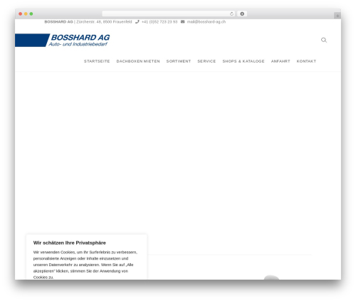 Idyllic theme WordPress - bosshard-ag.ch