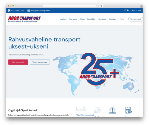 Theme WordPress WP Webpack Build Theme - arcotransport.ee