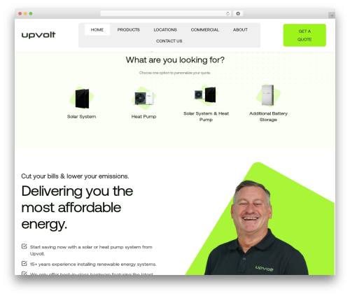 Theme WordPress Solari - upvolt-energy.com