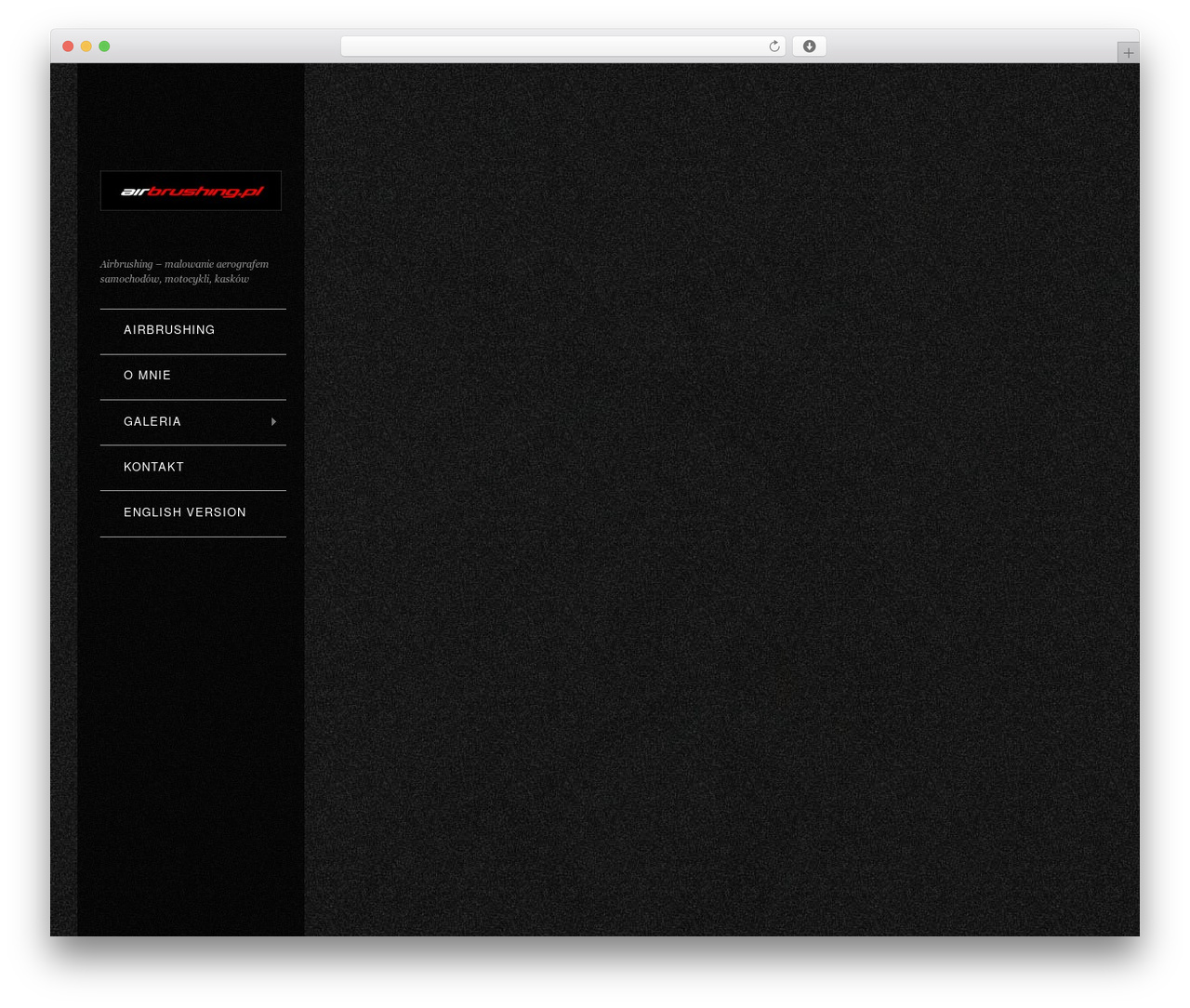 Widescreen theme WordPress - airbrushing.pl