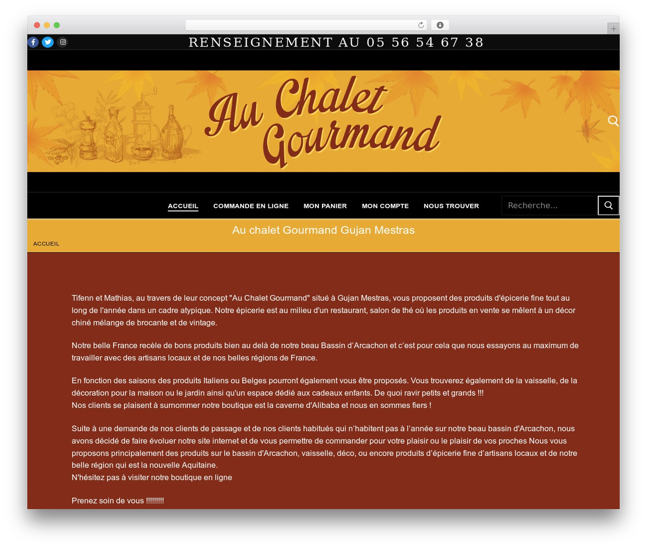 WordPress website theme Customify - auchaletgourmand33.fr WordPress website theme Customify - auchaletgourmand33.fr