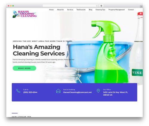 Cleanco WordPress theme - hanasamazingcleaning.com