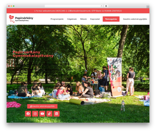 Hello Elementor WordPress theme - papirsarkanyalapitvany.hu