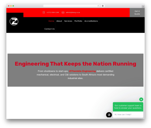 Konstro WordPress theme - zteng.co.za
