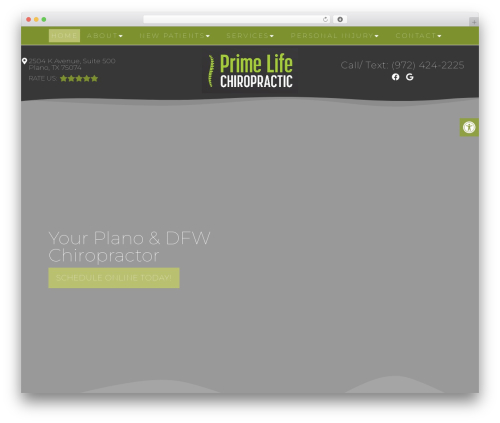 Parent Theme WordPress theme - primelifechiropractic.com